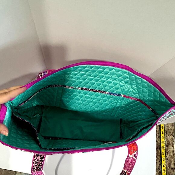 Vera Bradley Miller Travel Tote Storage Bag In "Modern Medley" Pattern - Picture 6 of 11